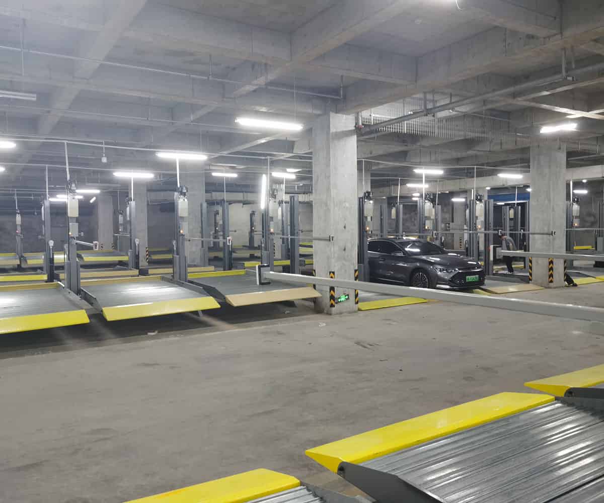 宣漢二層升降平移機械停車設備過驗收