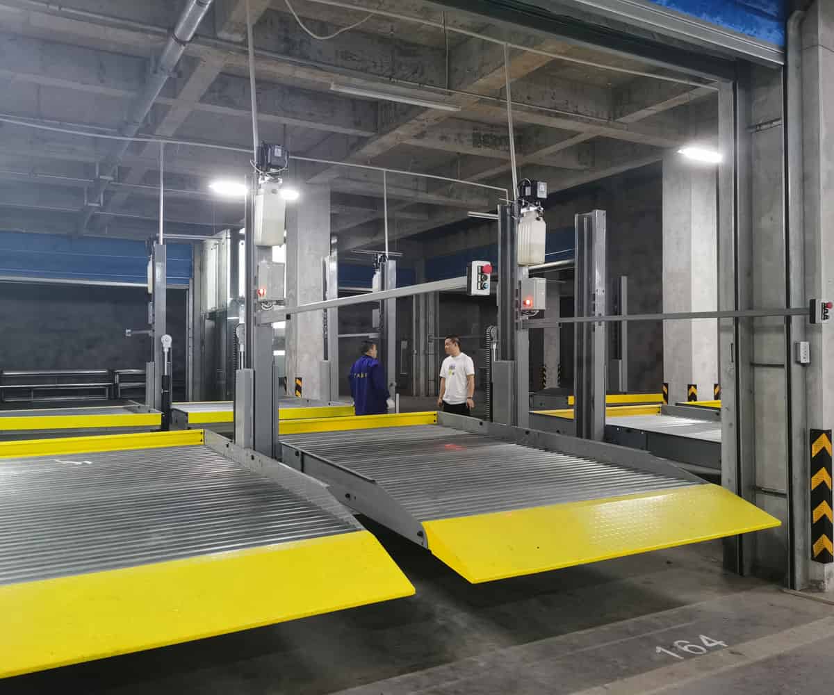 內(nèi)江三層升降橫移式機(jī)械式立體車庫(kù)回收