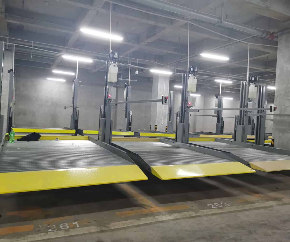 平武兩層簡易升降機械停車場回收