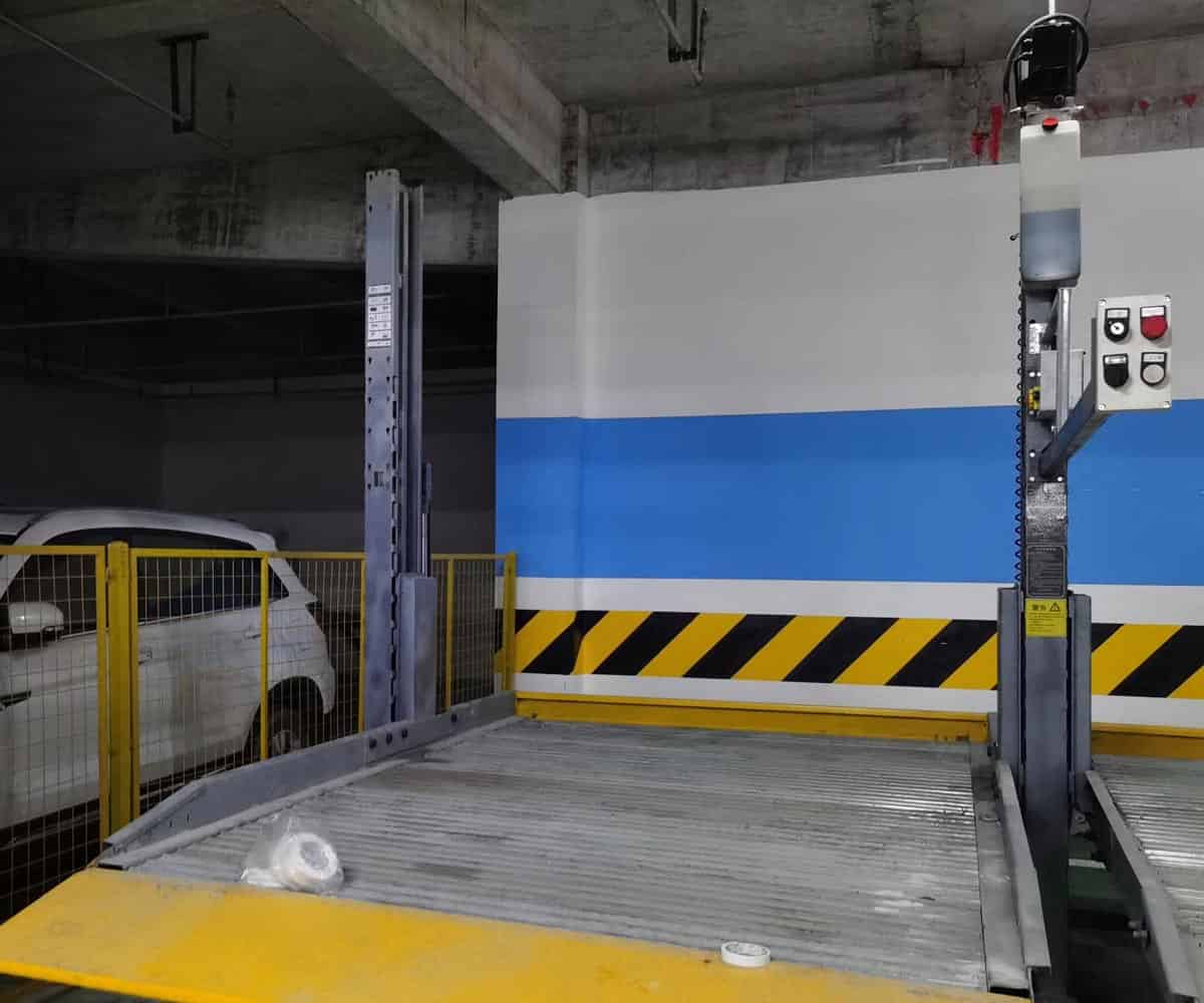壤塘兩層簡易升降立體車位改造