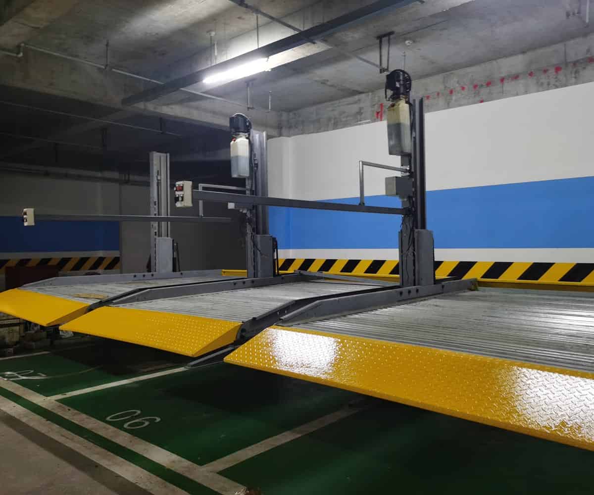 峨眉山雙層簡易升降類停車立體車庫